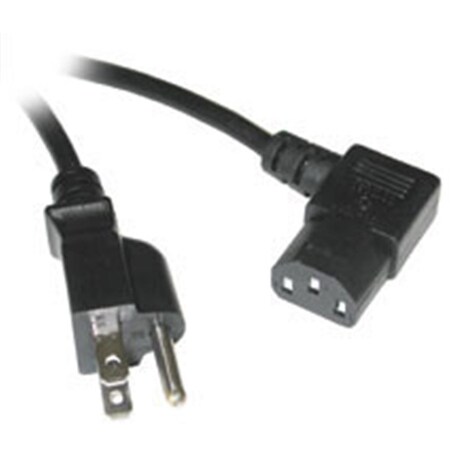 Fasttrack 14ft UNIVERSAL RIGHT ANGLE POWER CORD IEC320 C13 R-A to NEMA 5-15P FA56729